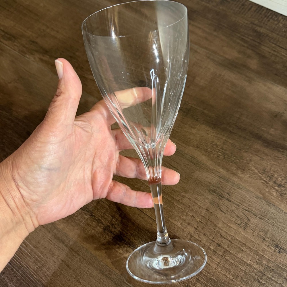 6 VTG 90s Schott Zwiesel Revue Crystal Wine Goblets German Crystal 8.25" Z Mark - Picture 5 of 10
